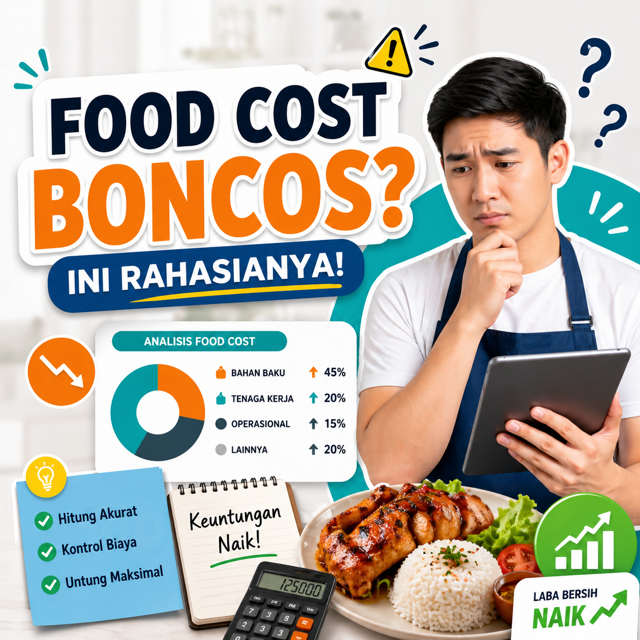 Rahasia Mengelola Food Cost Cafe & Restoran di Jogja (Anti Boncos)